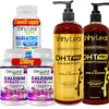 Bariatric Multivitamin with Iron and Chewable Calcium Citrate 1200mg with DHT Pro Shampoo and Conditioner Set