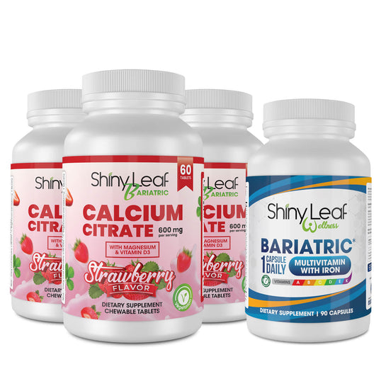 Bariatric Multivitamin with Iron and Chewable Strawberry Calcium