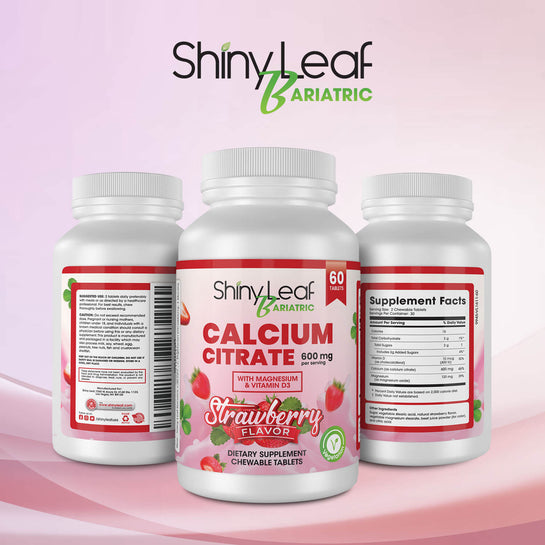 Calcium Citrate 600 mg Chewable Strawberry Tablets