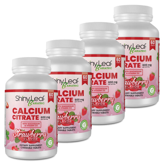 Calcium Citrate 600 mg Chewable Strawberry Tablets