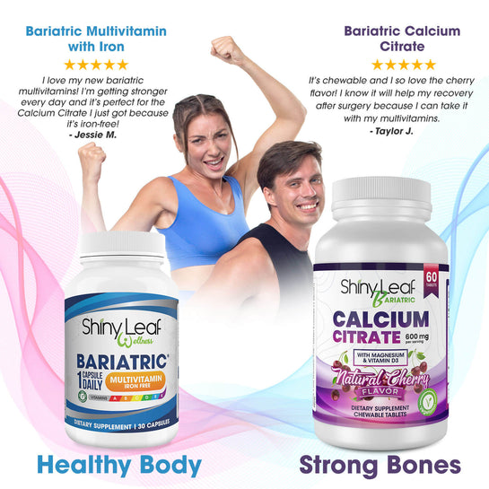 Bariatric Multivitamin Iron-Free and Cherry Flavored Calcium Citrate Bundle