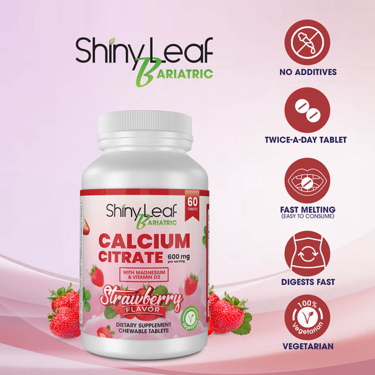 Bariatric Multivitamin with Iron and Chewable Strawberry Calcium