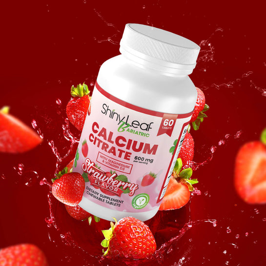 Calcium Citrate 600 mg Chewable Strawberry Tablets