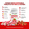 CoQ10 (Coenzyme Q10) 100mg Strawberry Chewable Tablets