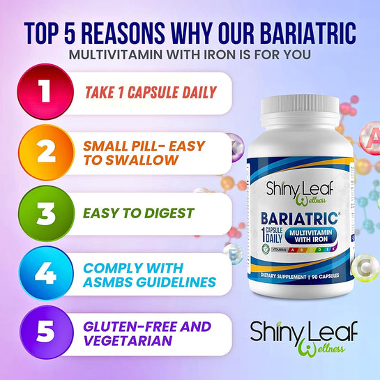 Bariatric Multivitamin with Iron and Calcium Citrate 600mg Unflavored