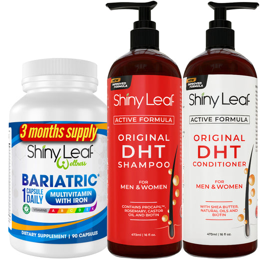 Bariatric Multivitamin with Iron and DHT Original Shampoo and Conditioner Set