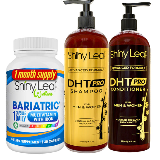 Bariatric Multivitamin with Iron and DHT Pro Shampoo and Conditioner Set