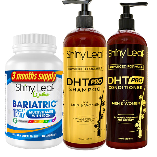 Bariatric Multivitamin with Iron and DHT Pro Shampoo and Conditioner Set