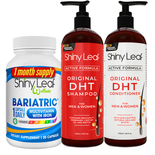 Bariatric Multivitamin with Iron and DHT Original Shampoo and Conditioner Set